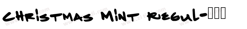 Christmas Mint Regul字体转换